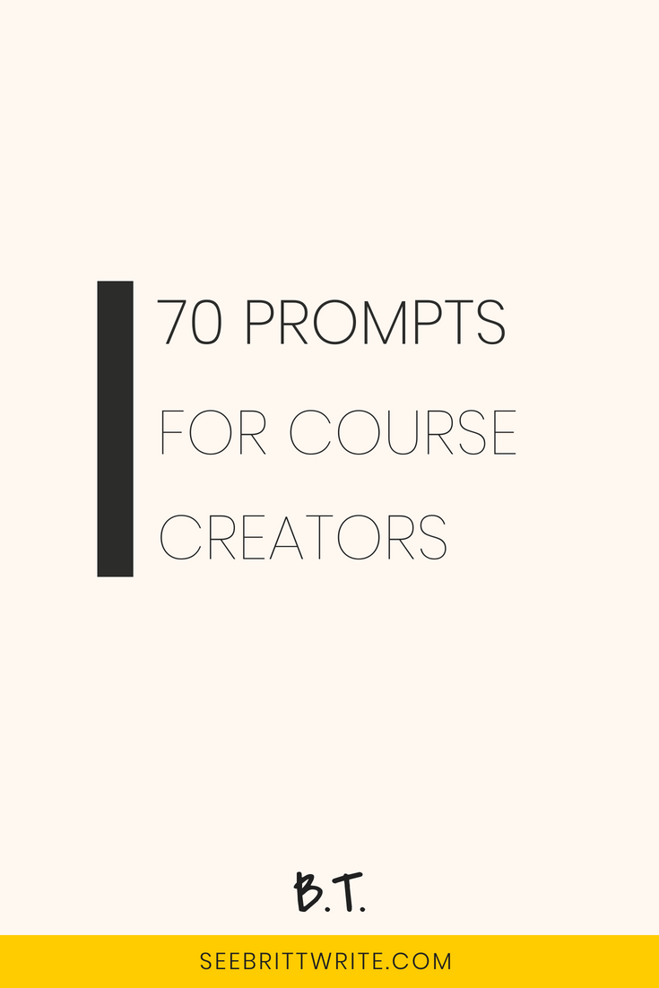 70 content prompts for course creators promoting a new product launch